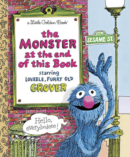 Jon Stone the monster at the end of this book cover image.
